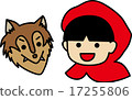 Little Red Riding Hood and a Wolf 17255806