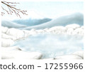 Hot Spring over Mt. Fuji (Winter) 17255966