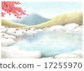 Hot Spring over Mt. Fuji (Autumn) 17255970