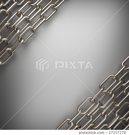 polished metal element on gray background polished metal element on gray background 17257170