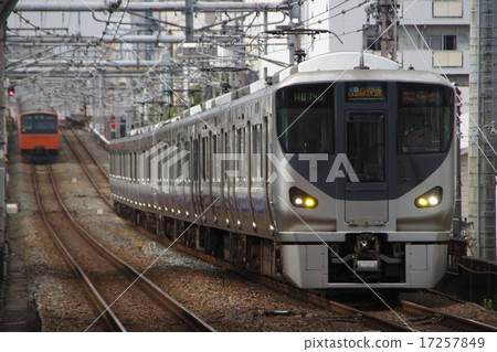 225 series train directly on the Hanwa Line 17257849