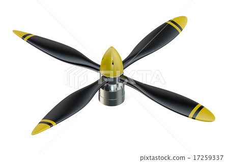 Airplane propeller with 4 blades Airplane propeller with 4 blades 17259337