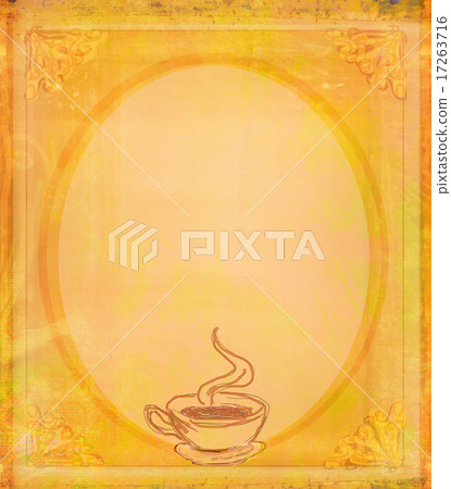 cup of coffee - menu coffee shop , raster - Stock Illustration ...