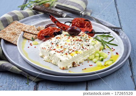 feta cheese grilled with spicies feta cheese grilled with spicies 17265520