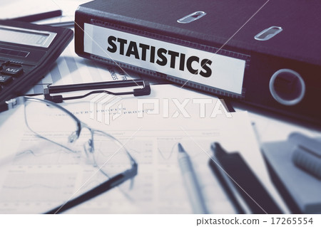Office folder with inscription Statistics. 17265554