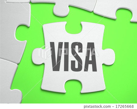 Visa - Jigsaw Puzzle with Missing Pieces. 17265668