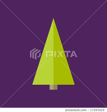 Small Christmas Tree Flat Icon 17265828