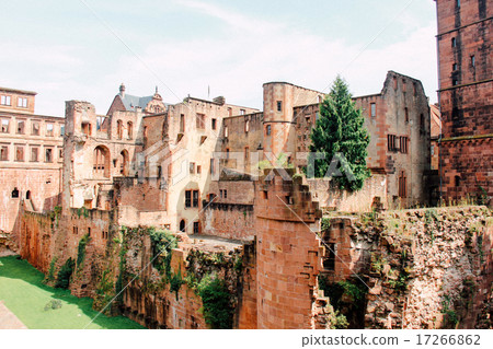 Castle ruin in Heidelberg, Germany. 17266862