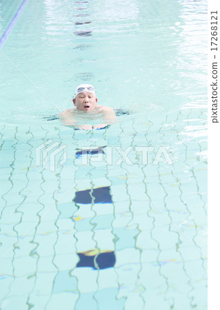 Senior fitness swimming image 17268121