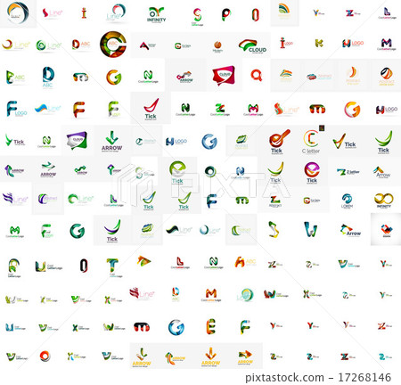 Mega set of letter logos 17268146