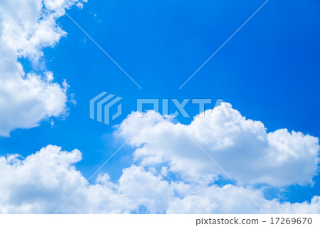 Cloud cotton clouds cumulonimbus clouds high cumulus blue sky white cloud copy space background material cloud text blue sky 17269670