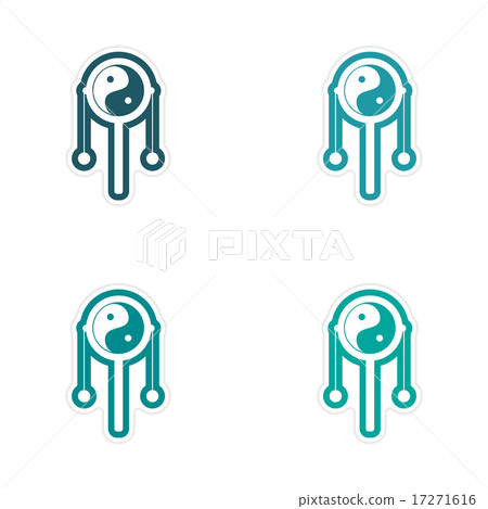 Sticker assembly of Japanese hand drum 17271616