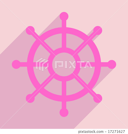 Flat with shadow icon and mobile application...-插圖素材 [17271627] - PIXTA圖庫