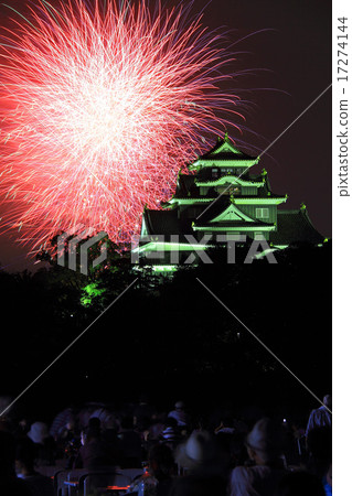 August Okayama Okayama castle Temporary ceremonial light up and fireworks display August Okayama Okayama castle Temporary ceremonial light up and fireworks display 17274144