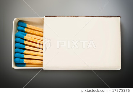 Blank box of blue matches 17275576