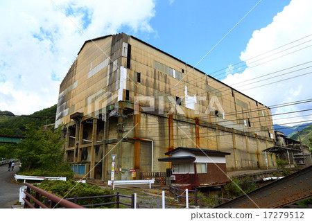 Trace of the Ashio Copper Mine refinery Trace of the Ashio Copper Mine refinery 17279512