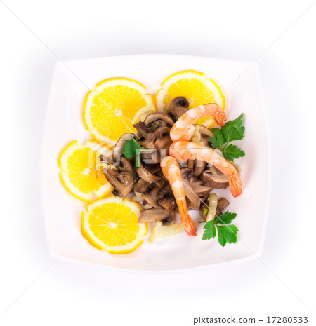 Shrimp salad with mushrooms Shrimp salad with mushrooms 17280533