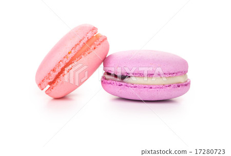 Stack of colorful macaroon cakes 17280723