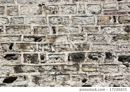 photo of an old brick wall close up shot photo of an old brick wall close up shot 17280835