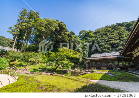 Kamakura Nobunji Temple京都花园 图库照片