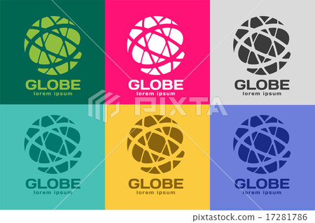 Abstract earth logo. Globe logo icon Abstract earth logo. Globe logo icon 17281786