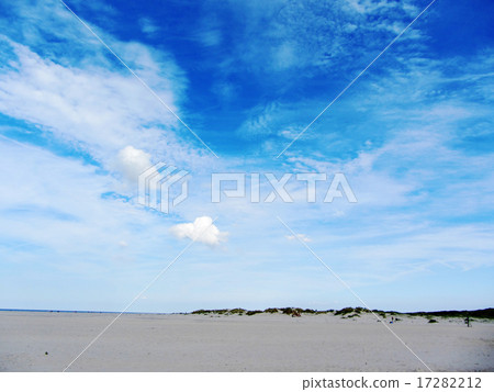 Sand dunes on blue sky background Sand dunes on blue sky background 17282212