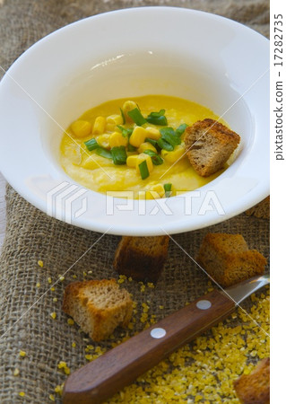 Corn cream soup Corn cream soup 17282735