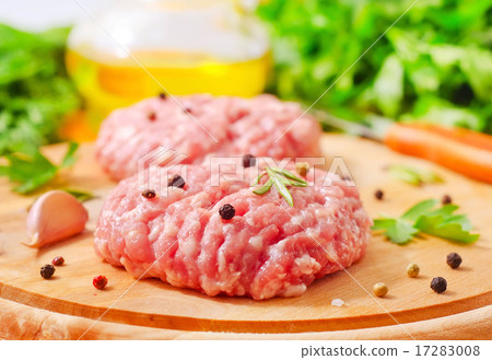 Raw meat balls with aroma spice 17283008