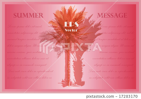 Template with palm trees 17283170