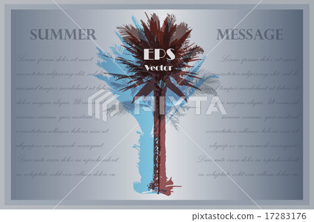Template with palm trees Template with palm trees 17283176