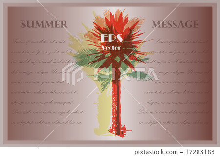 Template with palm trees 17283183