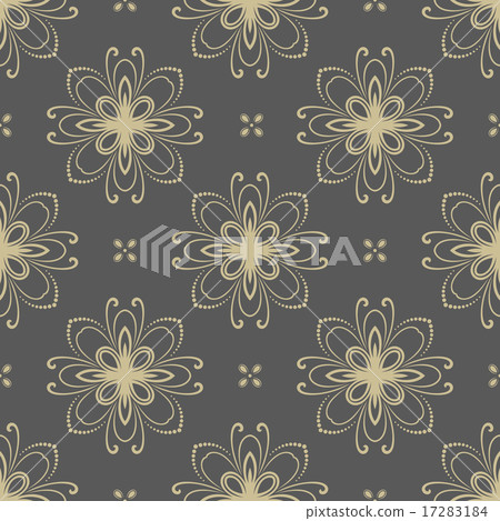 Floral Fine Seamless Vector Pattern 17283184