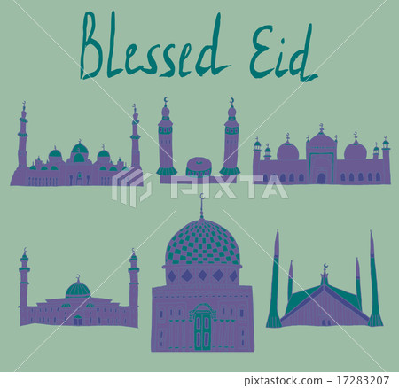 doodles of mosques doodles of mosques 17283207