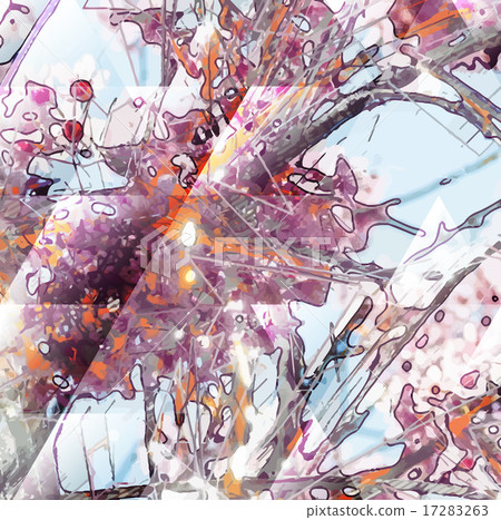 Abstract flower painting Abstract flower painting 17283263