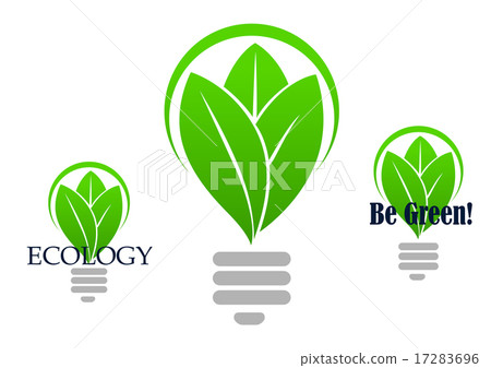 Save energy icon with light bulb 17283696