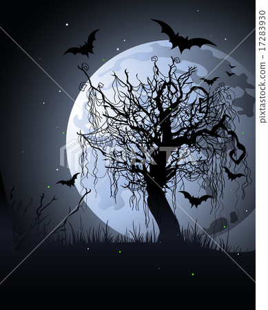 Creepy Tree at Night Creepy Tree at Night 17283930