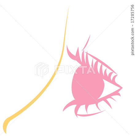 A woman's eyes with a profile A woman's eyes with a profile 17285756