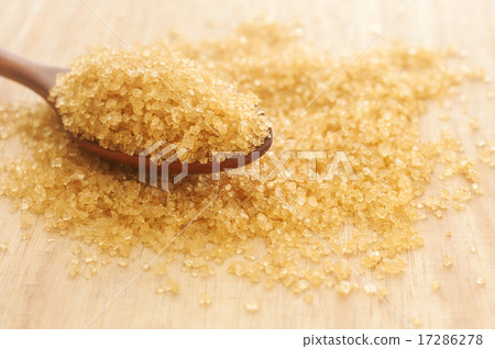 Sugar in a wooden spoon, Selective focus Sugar in a wooden spoon, Selective focus 17286278