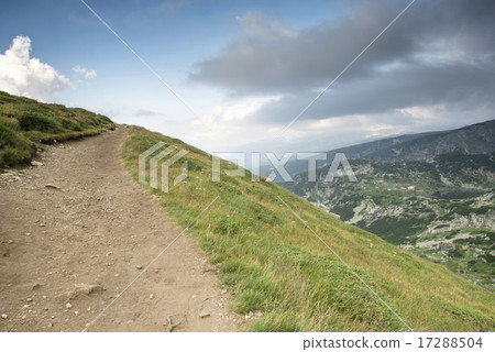 High mountain landscape. Dramatic sky 17288504