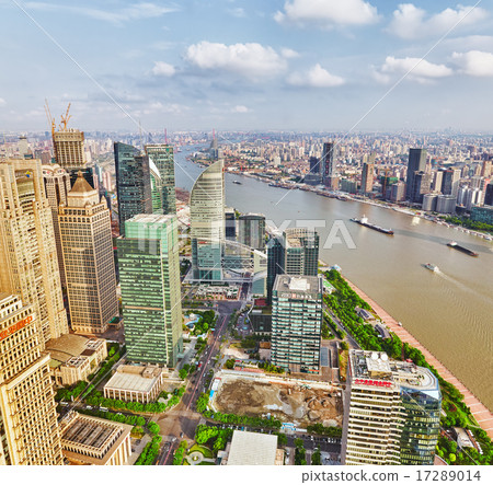 Beautiful view skyscrapers, Shanghai, China 17289014