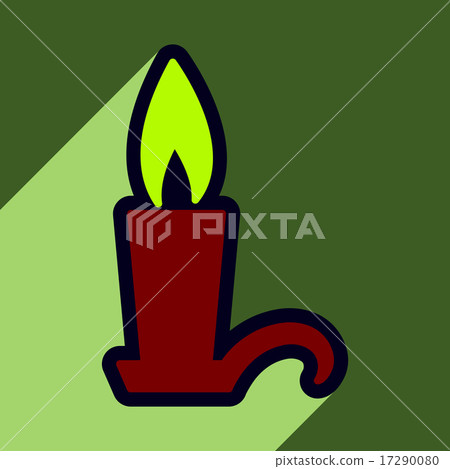 Flat with shadow Icon candlestick bright background Flat with shadow Icon candlestick bright background 17290080