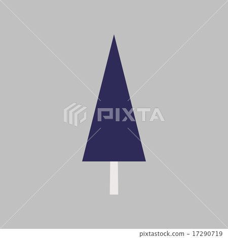Flat with shadow icon and mobile application coniferous Flat with shadow icon and mobile application coniferous 17290719