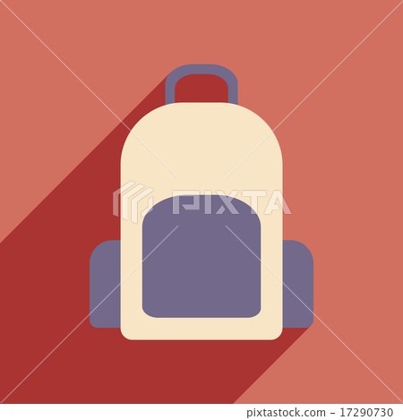 Flat with shadow icon and mobile application... - Stock Illustration ...