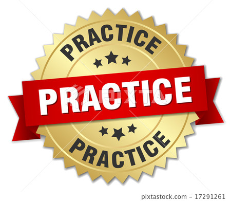 practice 3d gold badge with red ribbon practice 3d gold badge with red ribbon 17291261