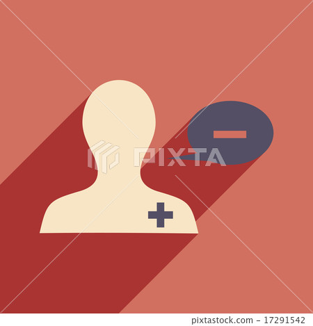 Flat with shadow icon and mobile application... - Stock Illustration ...