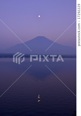 Fuji and the moon 17292229