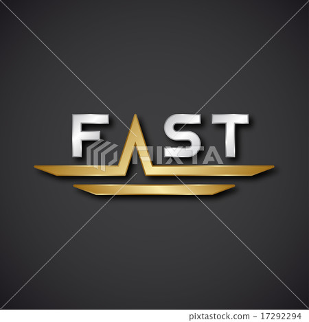 EPS10  FAST text icon 17292294