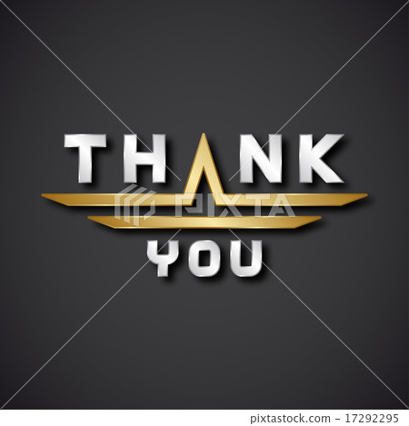 EPS10 thank you text icon EPS10 thank you text icon 17292295