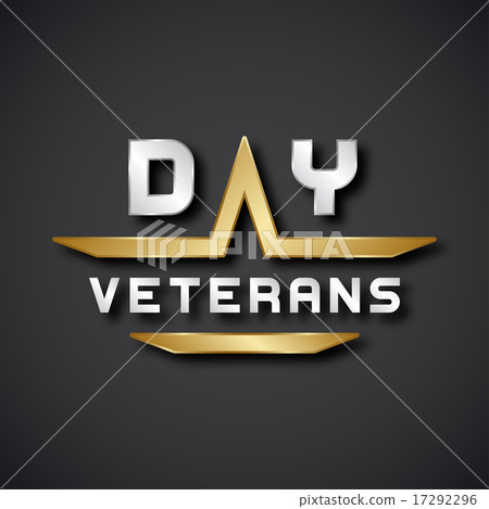 EPS10 veterans day text icon EPS10 veterans day text icon 17292296