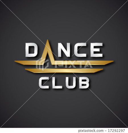 EPS10 dance club text icon EPS10 dance club text icon 17292297
